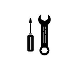 Wrench vector icon sign symbol