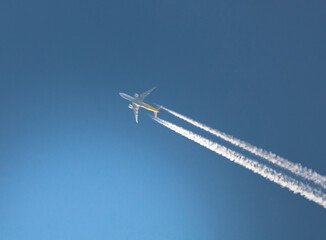 airplane in the sky