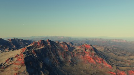 science fiction wallpaper, cosmic landscape, realistic exoplanet, abstract cosmic texture, beautiful alien planet in far space, detailed planet surface, 3d render