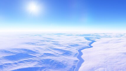 science fiction wallpaper, cosmic landscape, realistic exoplanet, abstract cosmic texture, beautiful alien planet in far space, detailed planet surface, 3d render