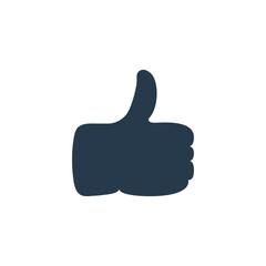 Hand Thumb Up Icon and Line. Like and Dislike Symbol. Flat Vector Icon Design Template Element.