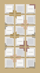  Creative instagram puzzle feed with 18 templates