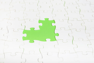Missing puzzle pieces.Concept image of unfinished task.