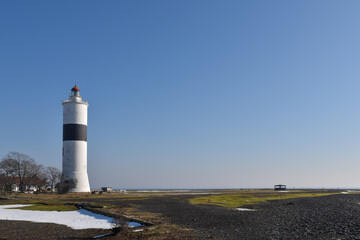 Ottenby lighthouse on the island Oland in Sweden