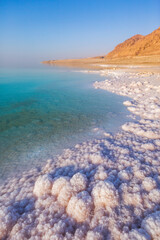 Shore of the Dead Sea. Jordan.