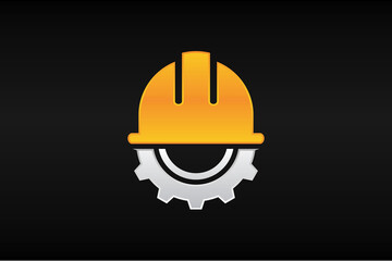 helmet construction gear logo
