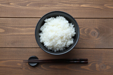 ごはん 白米 ご飯 どんぶり テーブル