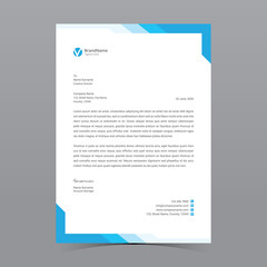 A4 Letterhead Template Vector Design