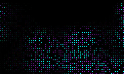 Fototapeta premium Bright texture with hexagons on a black background. Minimalism, vector. Background for posters, websites, business cards, postcards, interior design.