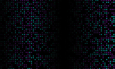 Obraz premium Bright texture with hexagons on a black background. Minimalism, vector. Background for posters, websites, business cards, postcards, interior design.