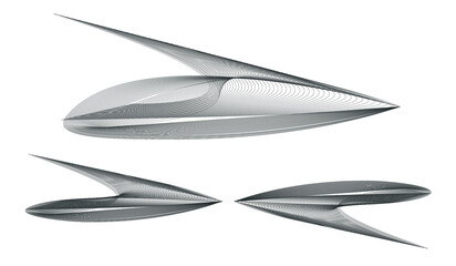 Black abstract arrow drawing Geometric shapes and lines. Professional dynamic design. Futuristic graphic design Architecture mesh vectors. Motion. Arrow ideas. Architecture background modern Design