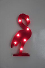 Flamingo with lights