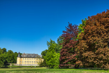 baroque castle dyck dike  germany