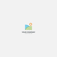 land farming garden logo