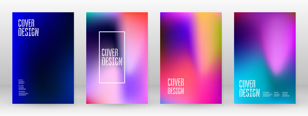 Pastel Soft. Rainbow Gradient Set Color Background