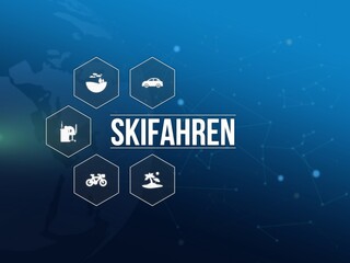 Fototapeta premium Skifahren