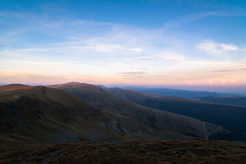 Evening Landscape in Mountains