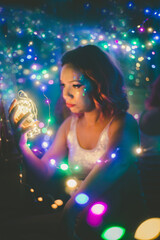 Dream Girl in Fairy lights 