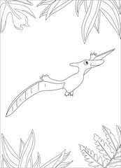 Dino coloring page
Dinosaur coloring page