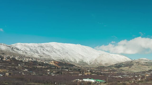 Mount Hermon Israel time lapse