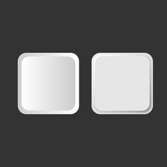 Set of volumetric buttons in neomorphism (neumorphism) style. Designed for websites, mobile apps and other developers.