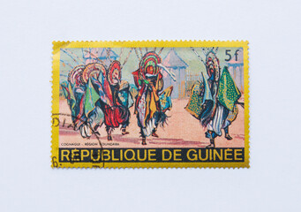 Guinea Republic Postage Stamp. Cognagui - Region koundara. 5F circa 1968