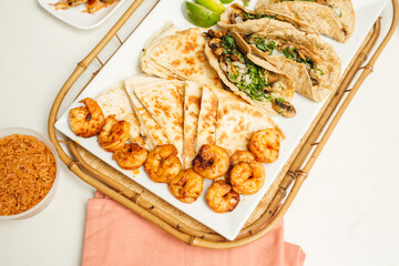 Chicken and Shrimp Fajitas Dinner