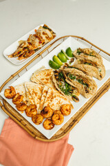 Chicken and Shrimp Fajitas Dinner