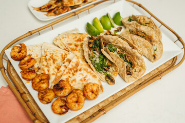 Chicken and Shrimp Fajitas Dinner