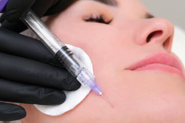 Cosmetic injections for skin rejuvenation.