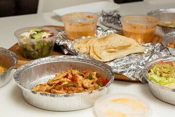 Chicken and Shrimp Fajitas Dinner