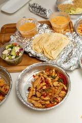 Chicken and Shrimp Fajitas Dinner