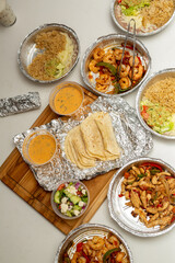 Chicken and Shrimp Fajitas Dinner