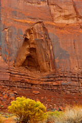 USA, Arizona-Utah border. Monument Valley, Mesa cave.