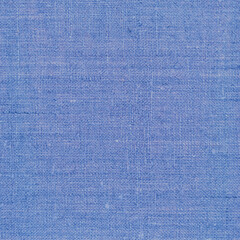 Natural dark pastel pale blue rustic flax fiber linen fabric swatch texture horizontal pattern bright rough detailed vintage textile background macro closeup crumpled textured burlap canvas copy space