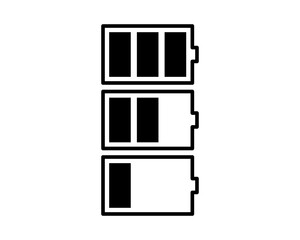Battery charge icon vector. indicator battery illustration symbol. accumulator logo.
