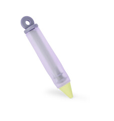 Cream injector cooking bag and a set of cream piping nozzles on a white background.