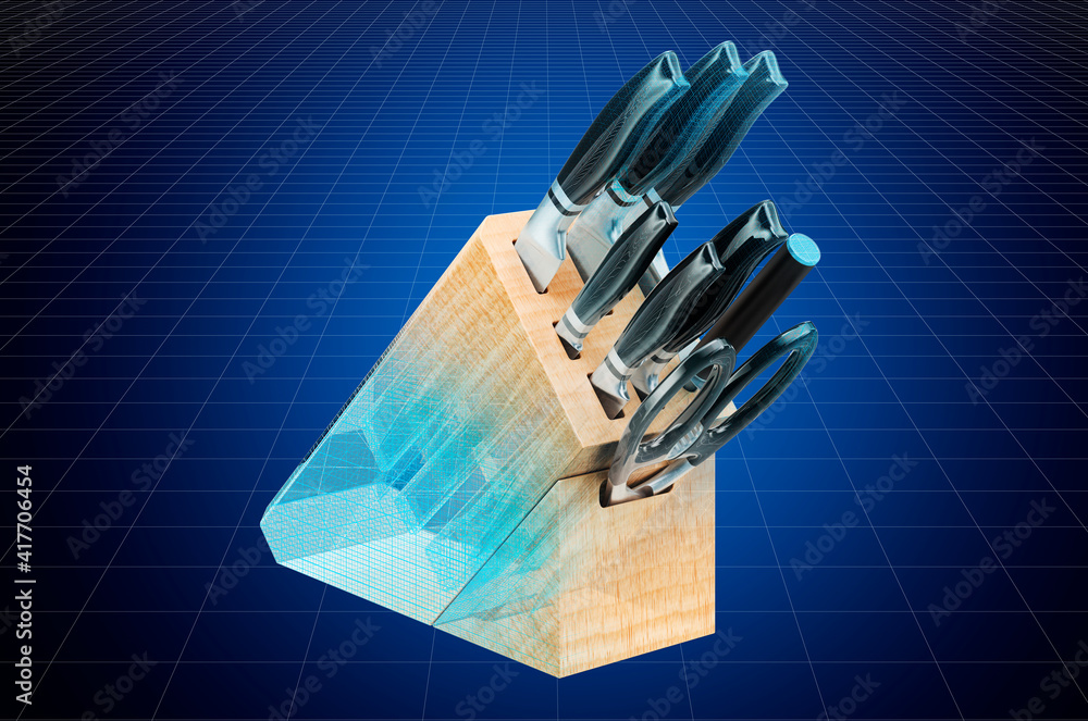 Poster visualization 3d cad model of concrete mixer, blueprint. 3d rendering