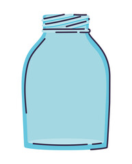 jar on a white background