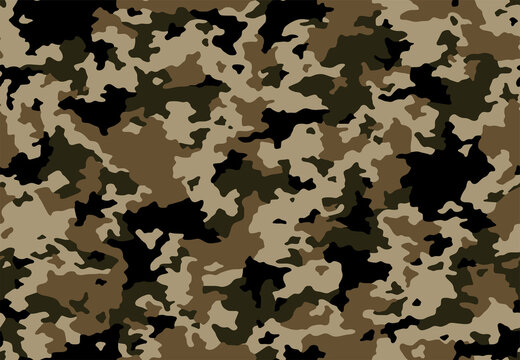 Full seamless camouflage texture skin pattern vector for military textile. Usable for Jacket Pants Shirt and Shorts. Dirty army camo masking design for hunting fabric print and wallpaper.