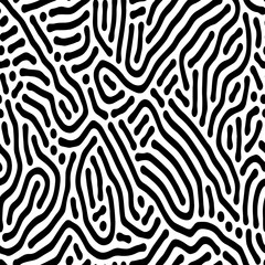 Full seamless abstract pattern vector for decoration. Black and white texture design for textile fabric printing and wallpaper. Grunge model for fashion and home design.
