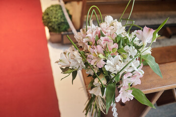 Flowers in the church

