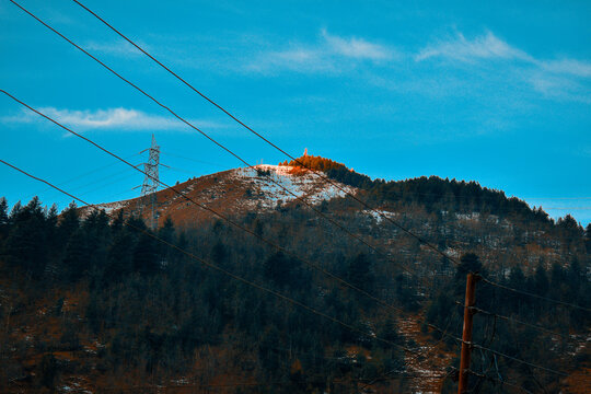 Mountain top in morning