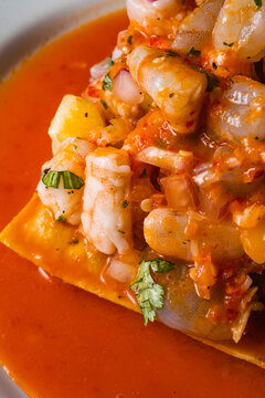 Shrimp Tostada