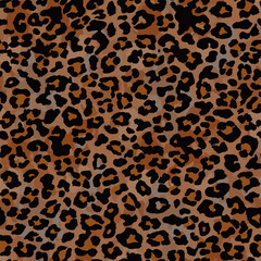 Full seamless leopard cheetah animal skin pattern. Design for textile fabric printing. Suitable for fashion use.