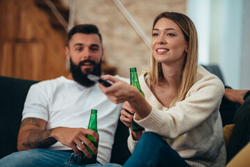 Nothing goes better than cold beer and a good game