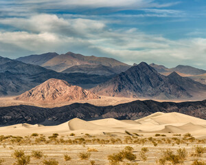 USA, California, Death Valley National Park, Stovepipe Wells, Mesquite Flat Dunes
