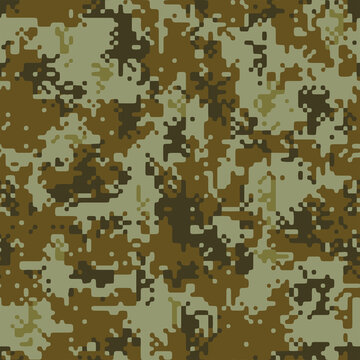 Full seamless military camouflage skin pattern vector for decor and textile. Army masking design for hunting textile fabric printing and wallpaper. Design for fashion and home design.