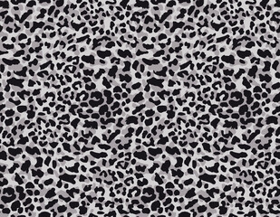 Full seamless leopard cheetah animal skin pattern. Gray Design for women textile fabric printing. Suitable for trendy fashion use.