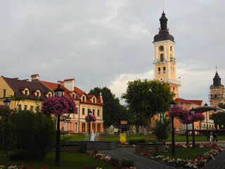 Ancient city. Town hall on the square